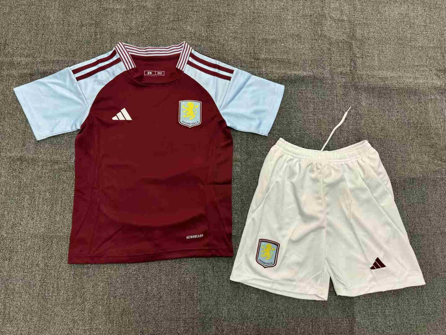 2024-2025 Aston Villa home kids kit