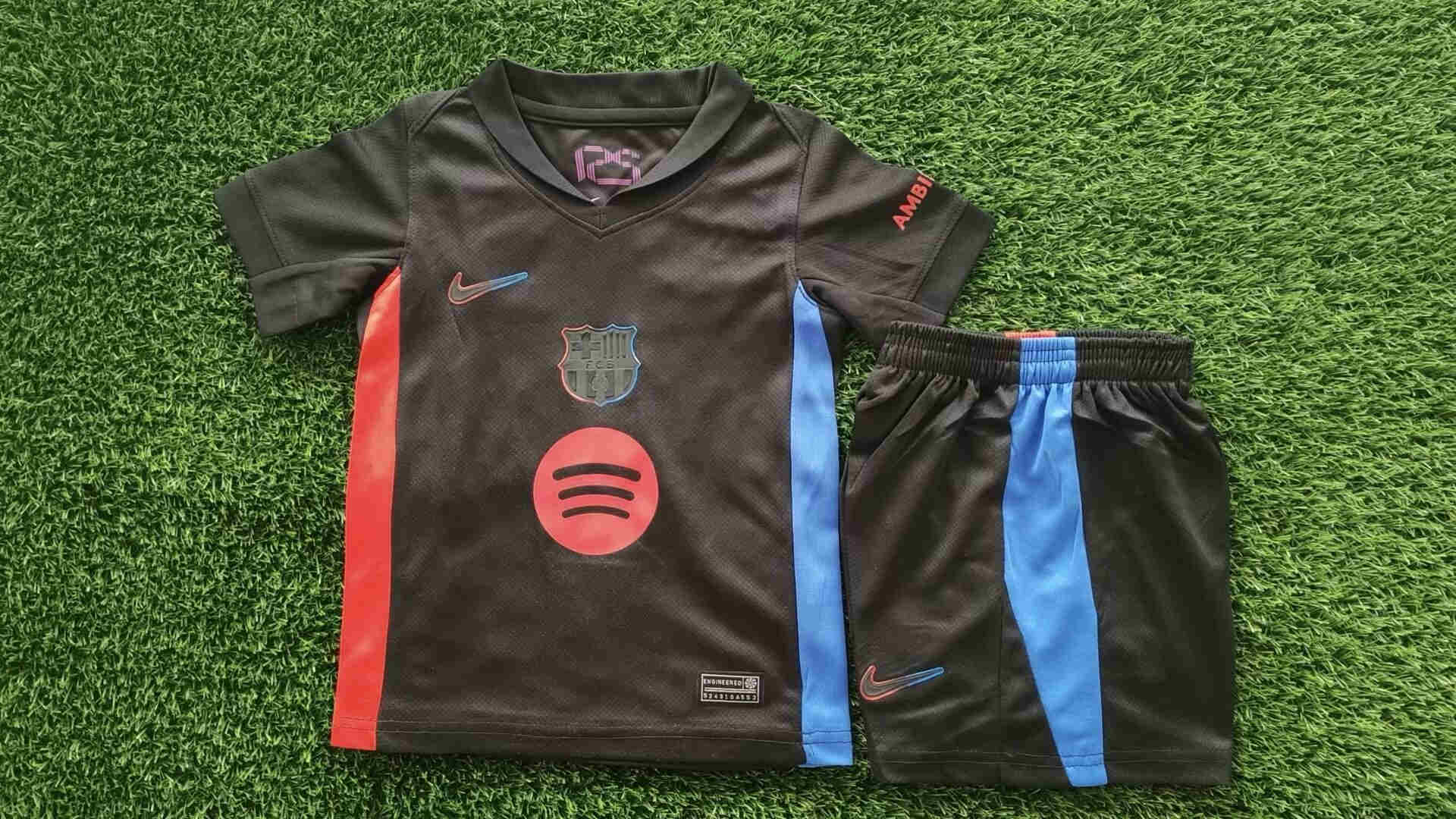 2024-2025  FC Barcelona kids  kit  away 