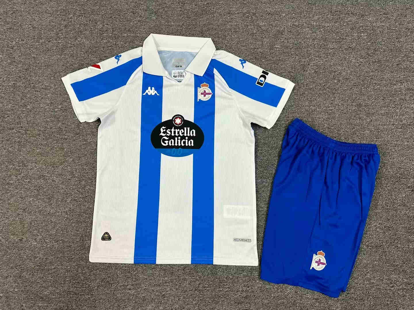 2024-2025 Deportivo La Coruna  home KIDS kit