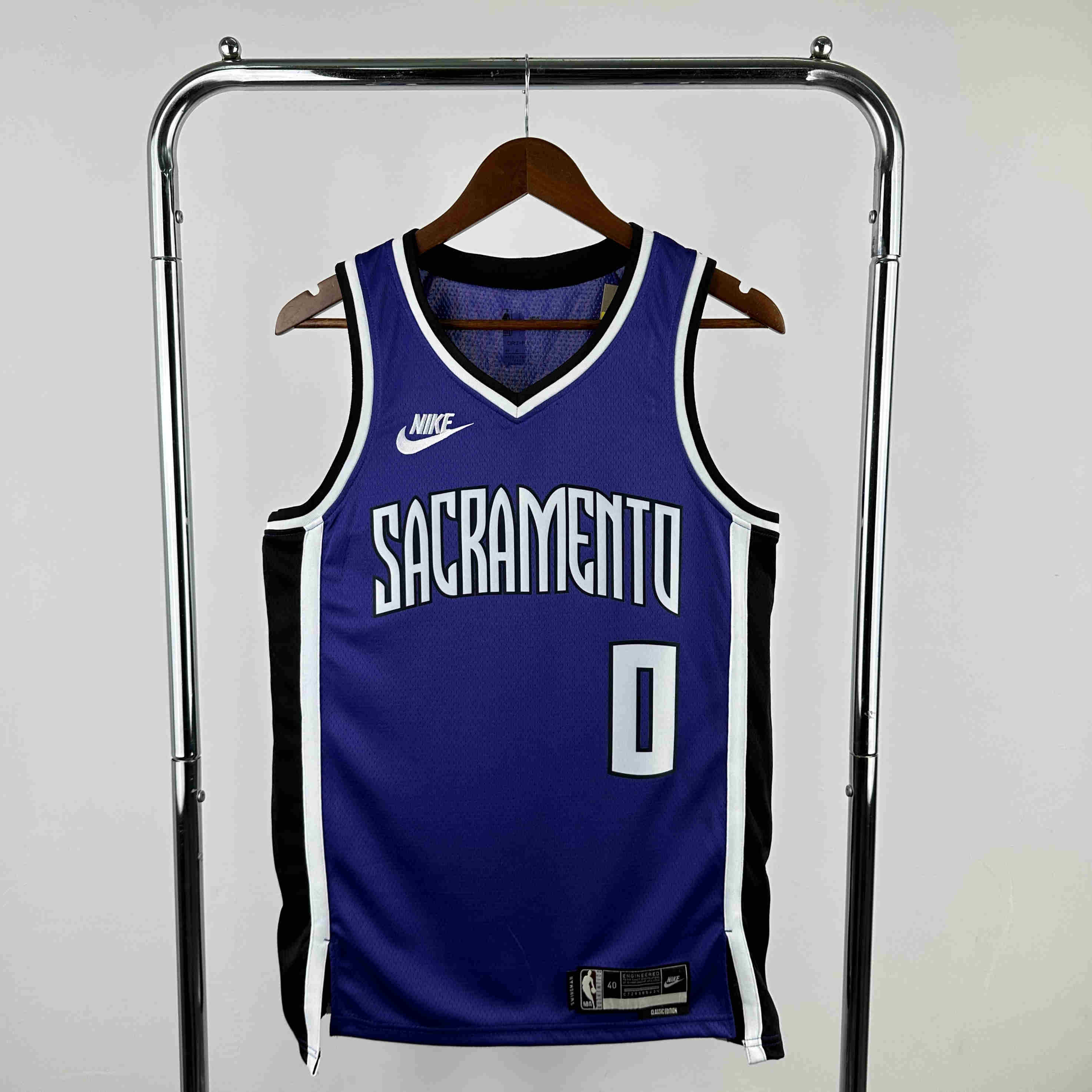 2024 Sacramento Kings NBA Jersey  NO.0